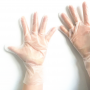 Light blue disposalbe tpe gloves 